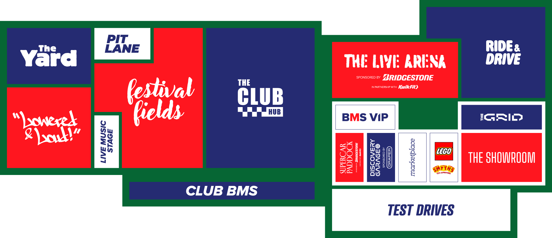 British Motor Show site layout