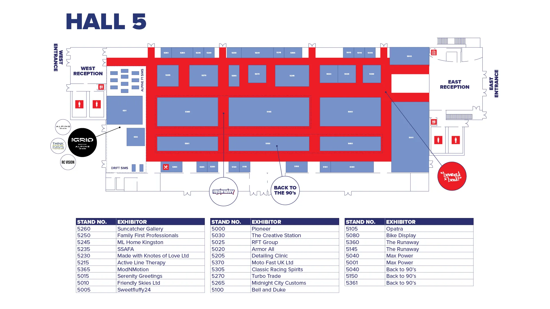 Hall 5 Floor Plan