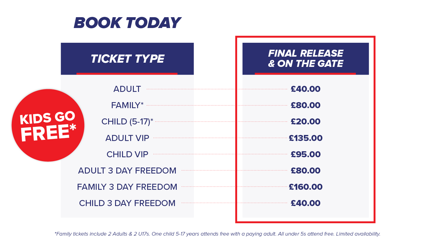 2026 Ticket Prices